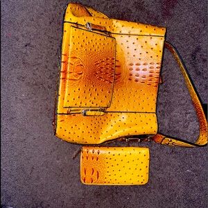 Crocodile skin purse with matching Wallet.